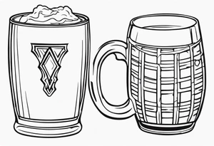 BEER CUP tattoo idea