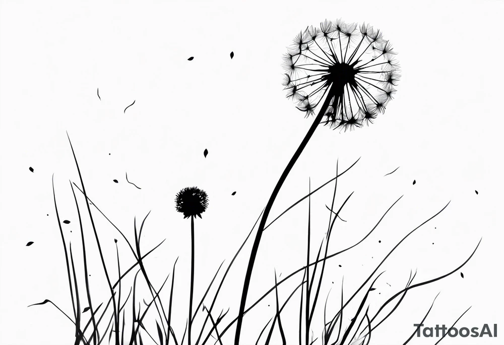 Dandelion "believe or blow it" tattoo idea