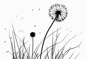 Dandelion "believe or blow it" tattoo idea