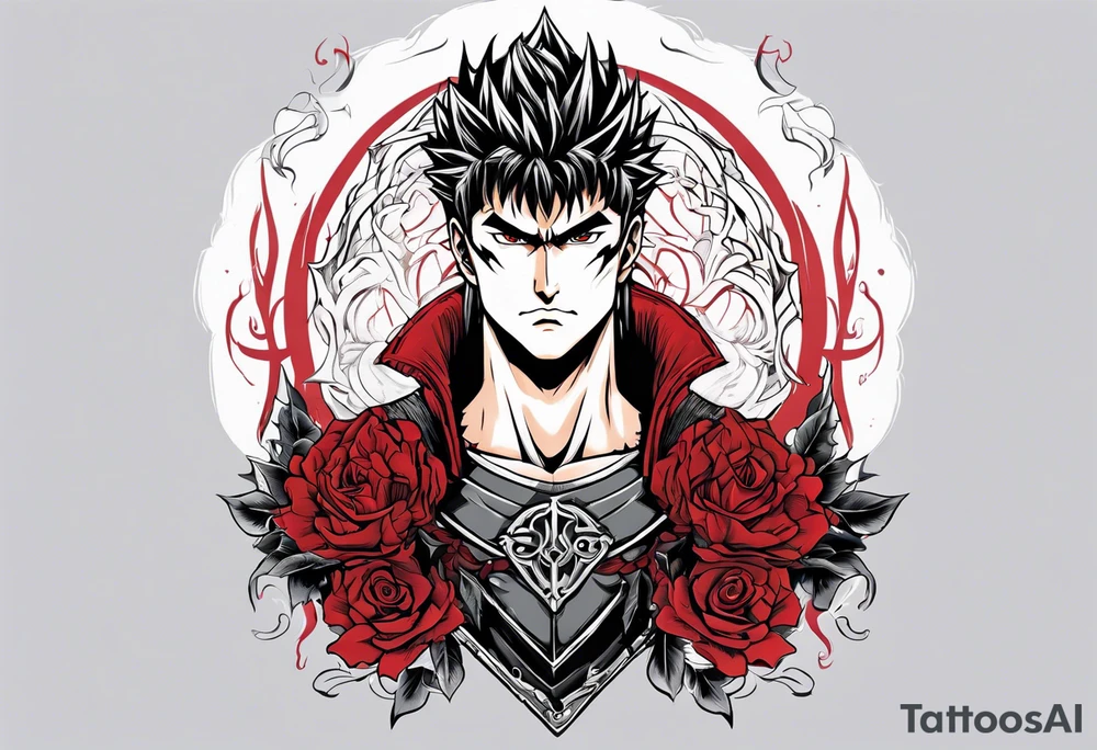 Berserk anime cursed mark tattoo idea
