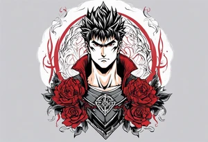 Berserk anime cursed mark tattoo idea