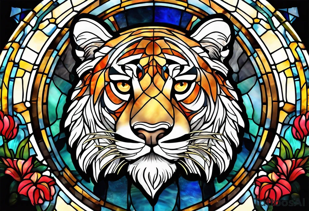 Cub stain glass tattoo idea