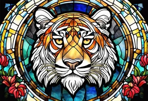 Cub stain glass tattoo idea