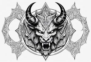 Demon tattoo idea