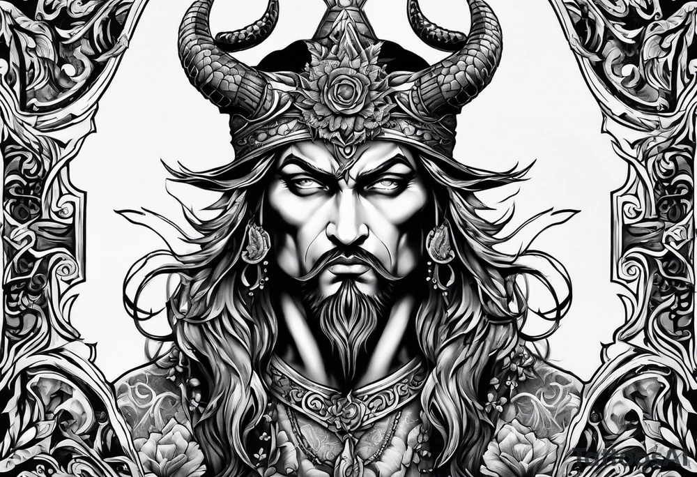 satan tattoo idea