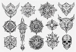 mosaique tattoo idea