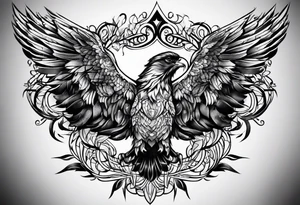 name on chest tattoo idea