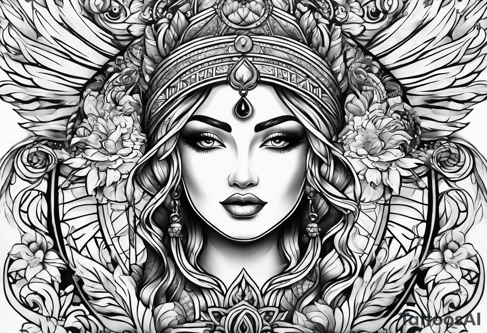 Freedom and peace and love tattoo idea