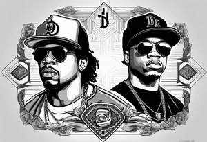 eazy e dr dre ice cube tattoo idea