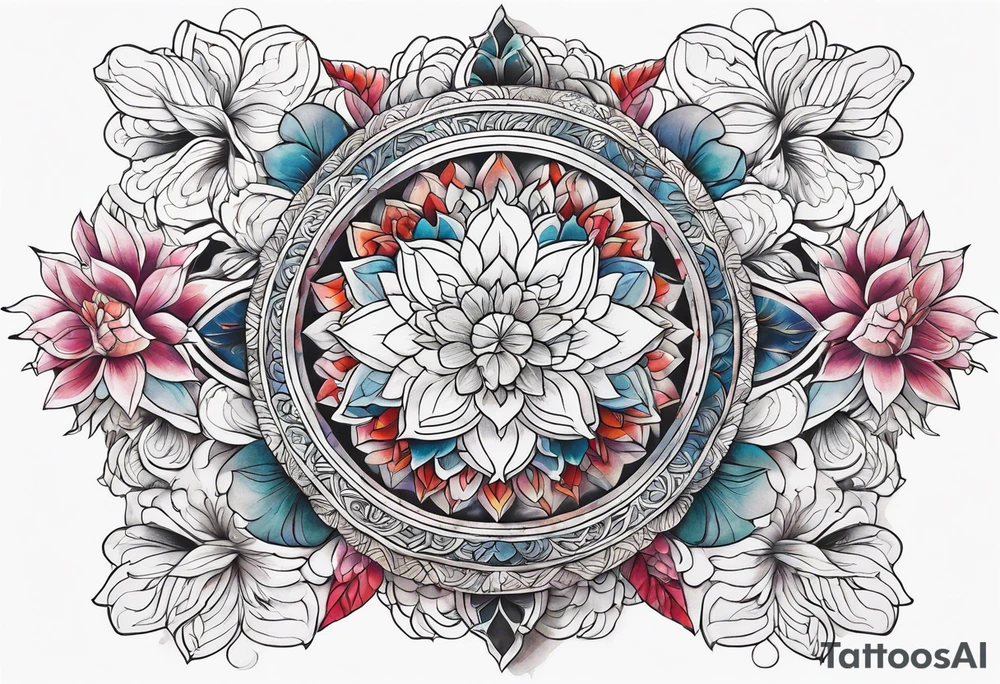 Crystal texture tattoo idea