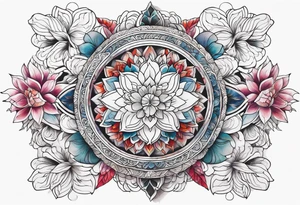 Crystal texture tattoo idea