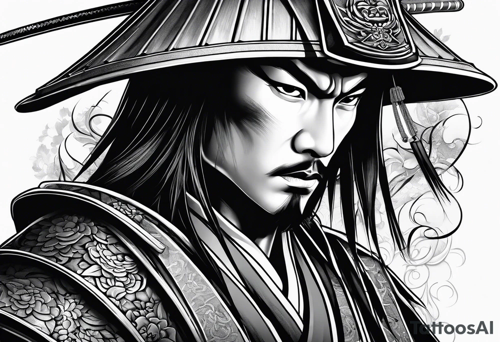 Samurai warrior tattoo idea