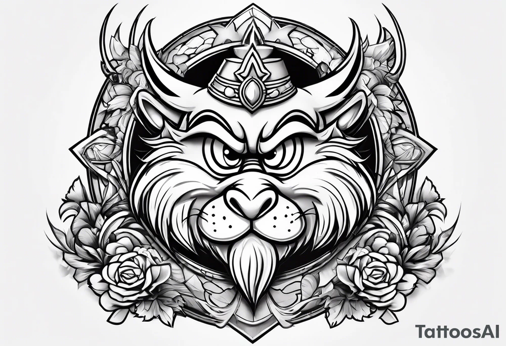 Taz mania the looney tunes character tattoo idea