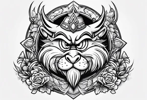 Taz mania the looney tunes character tattoo idea