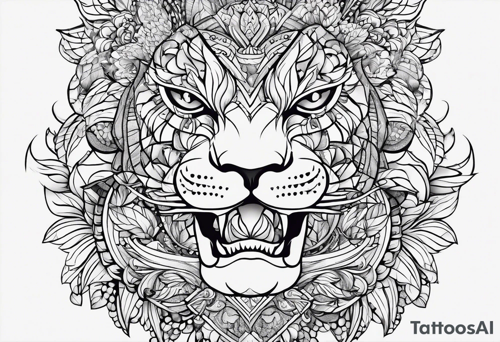 One thin straight line tattoo idea