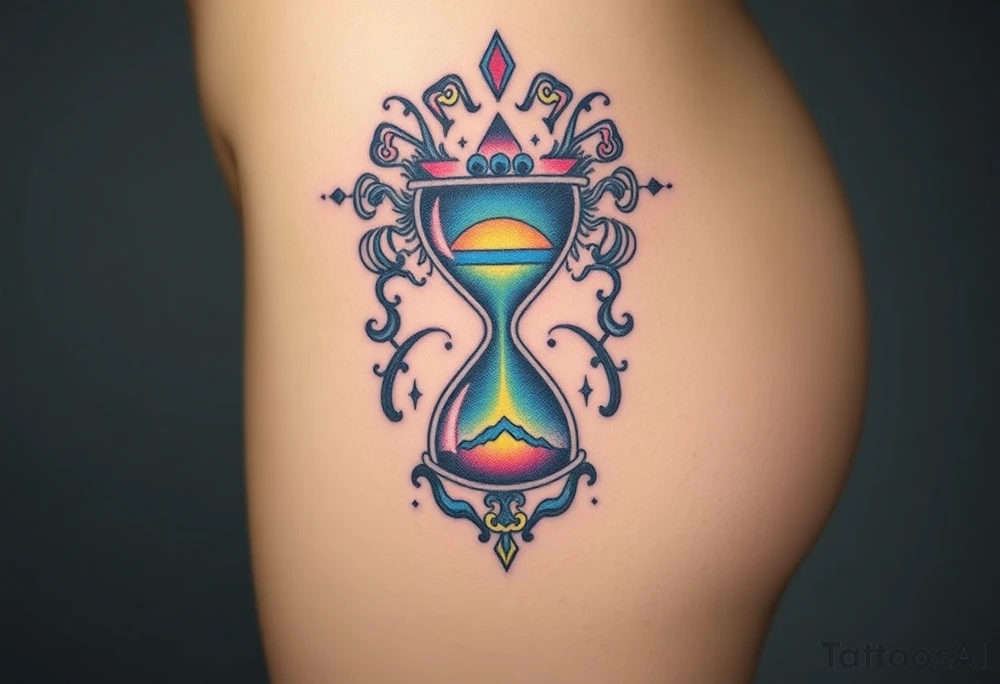 hourglass tattoo idea