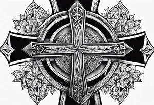 Nailed to cross tattoo idea