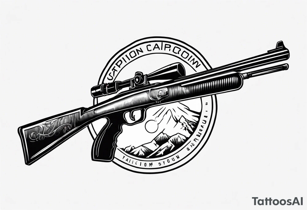 capricorn with sunglasses and shotgun tattoo idea
