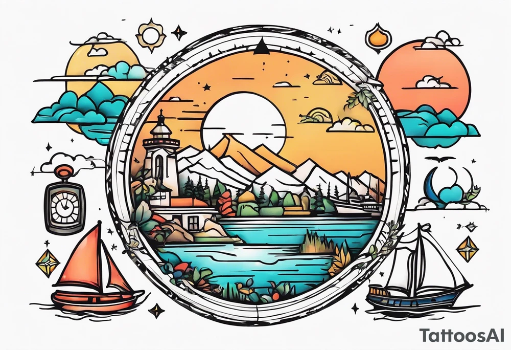 Travel tattoo idea