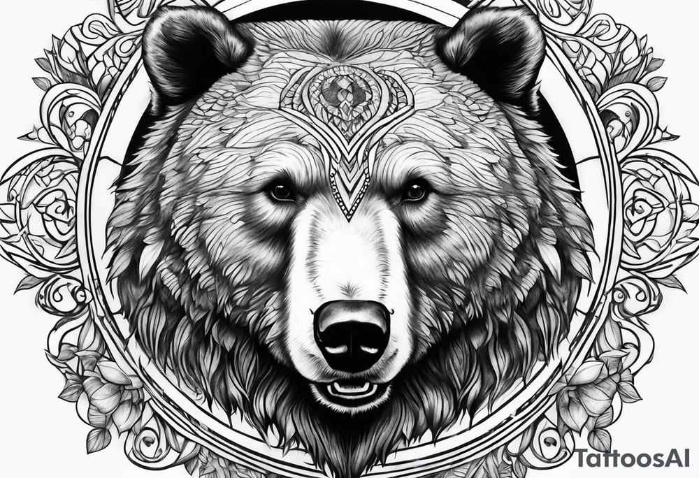 Dancing bear tattoo idea