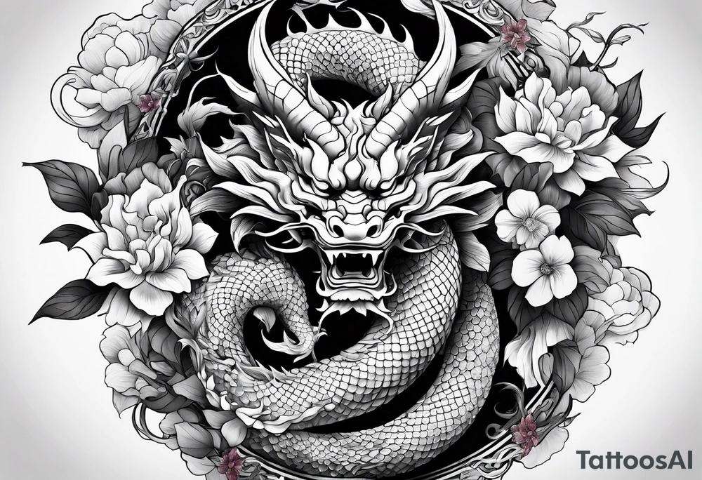 hannya mas withdraw dragon and flower tattoo idea hannya mas withdraw dragon and flower tattoo idea