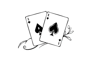 Poland symbol and poker cards Add casino money to it. tattoo idea