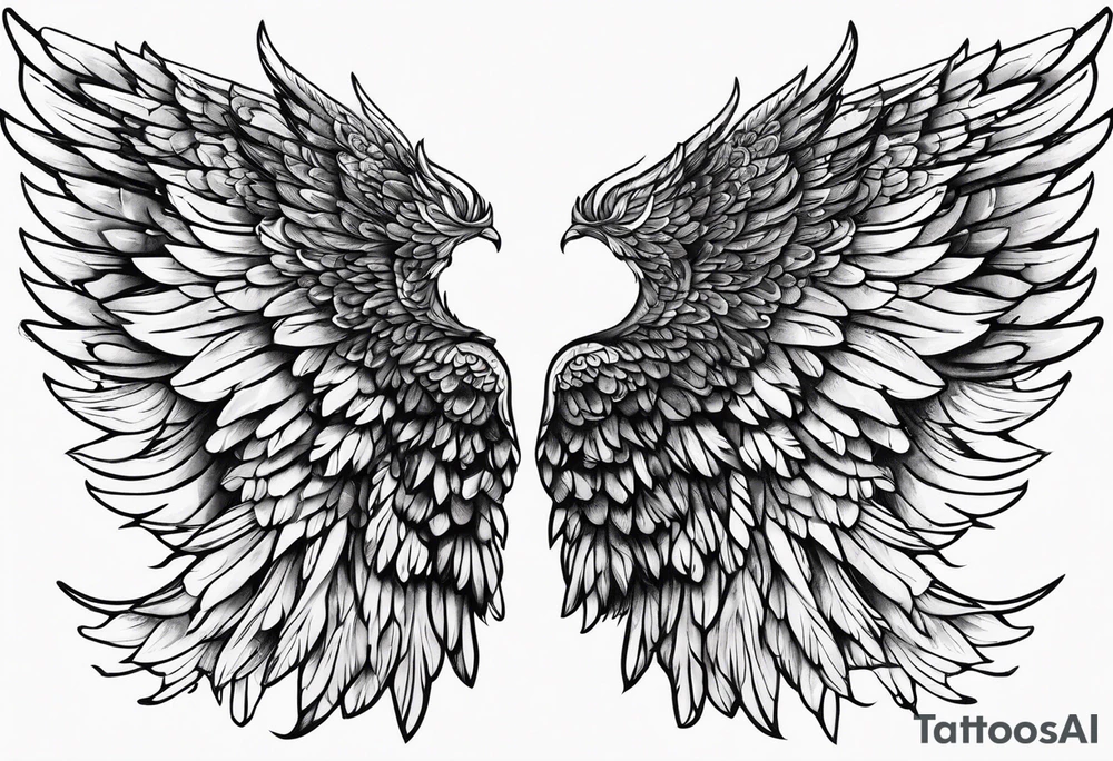Angel wings tattoo idea