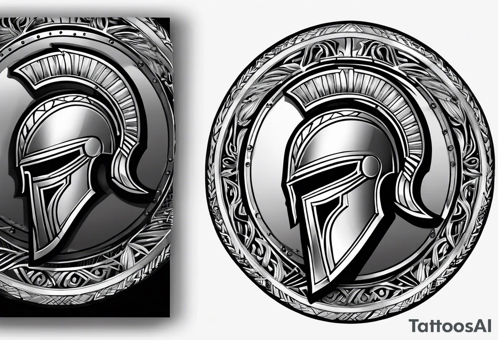 Spartan shield with lambda tattoo idea