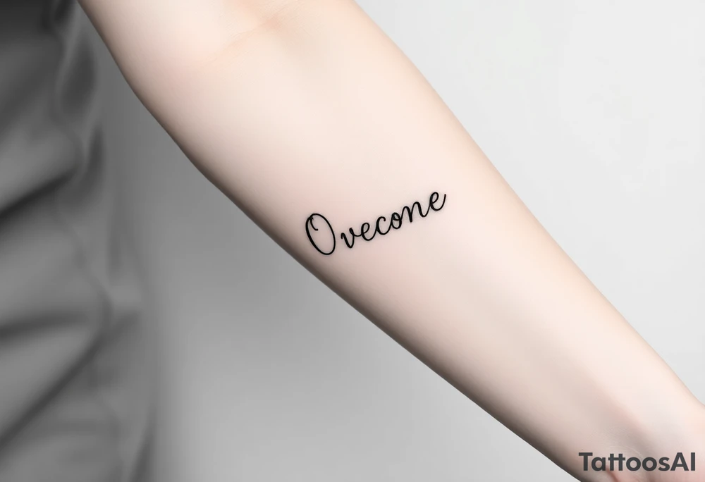 Overcome tattoo idea