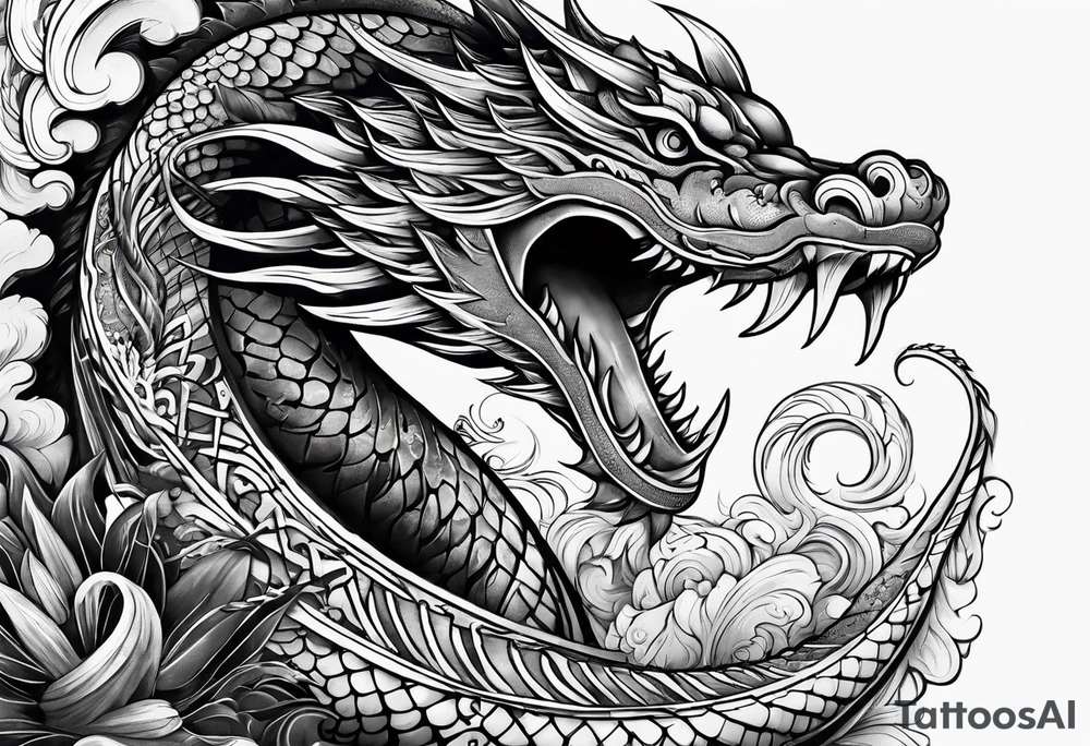 Leviathan serpent wrapped around my fore arm tattoo idea