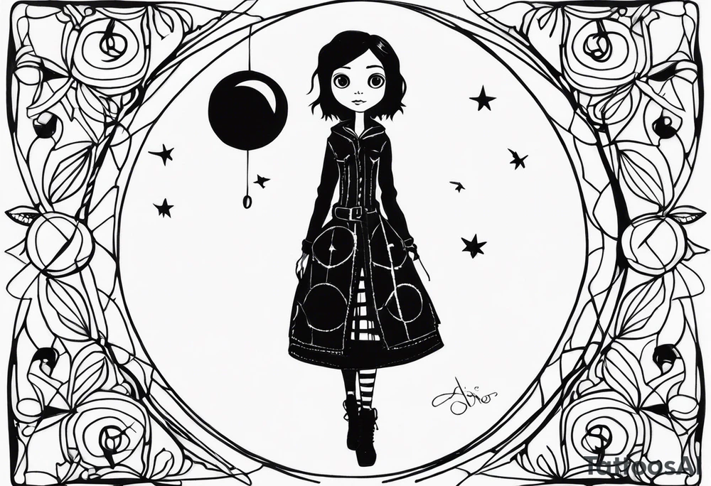 Coraline tattoo idea