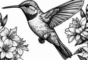 Libra hummingbird yellow finch cardinal flower garden dark sad beautiful mother tattoo idea