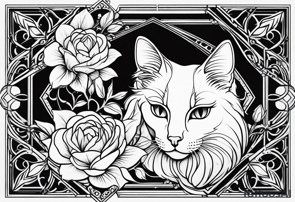 Black Cat tattoo idea