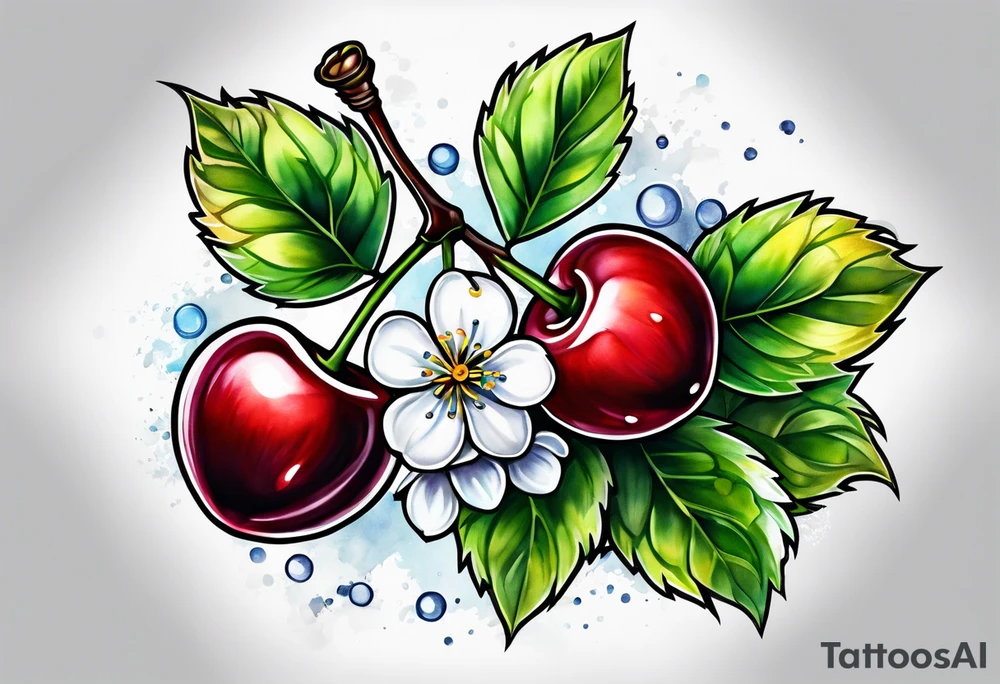 Cherry tattoo idea