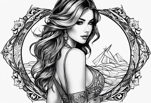 underboob, wider than tall tattoo idea
