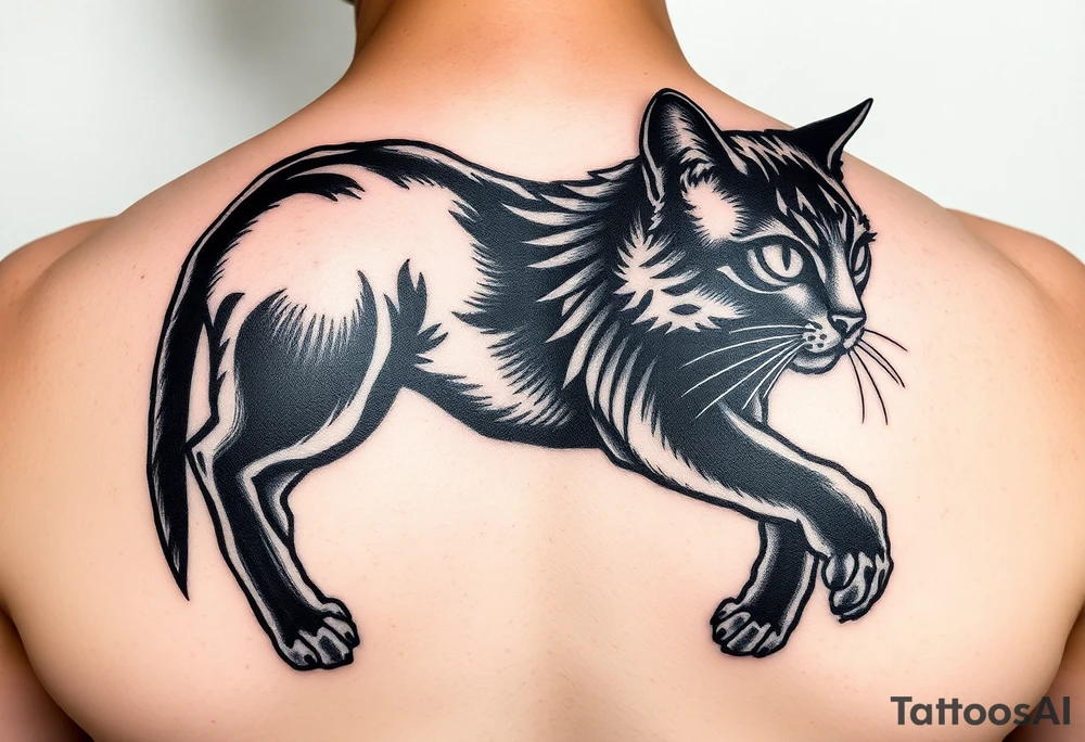 Black Cat tattoo idea