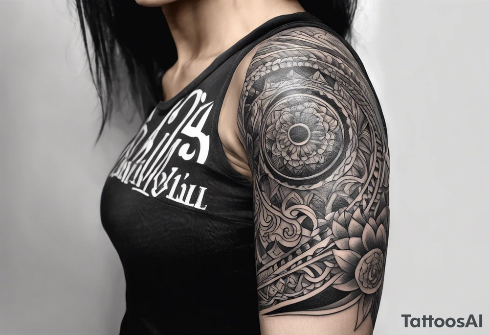 Arm sleeve tattoo idea