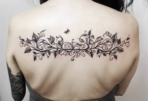 31.8742° N, 91.1366° W, with very simple ivy vines on both sides. tattoo idea