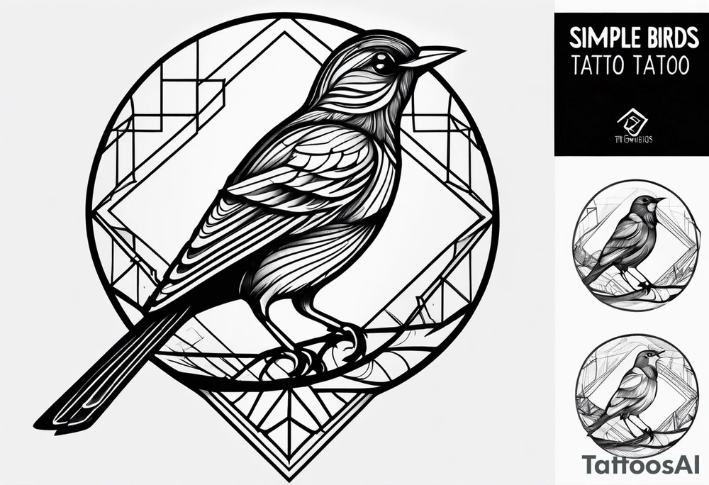 Simple birds tattoo idea