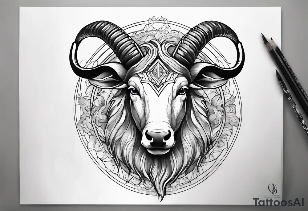 Men Capricorn tattoo tattoo idea