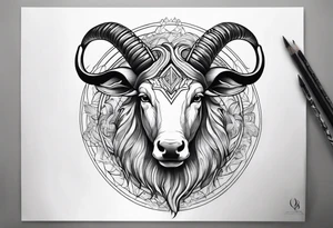 Men Capricorn tattoo tattoo idea