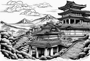 Roman ruins tattoo idea