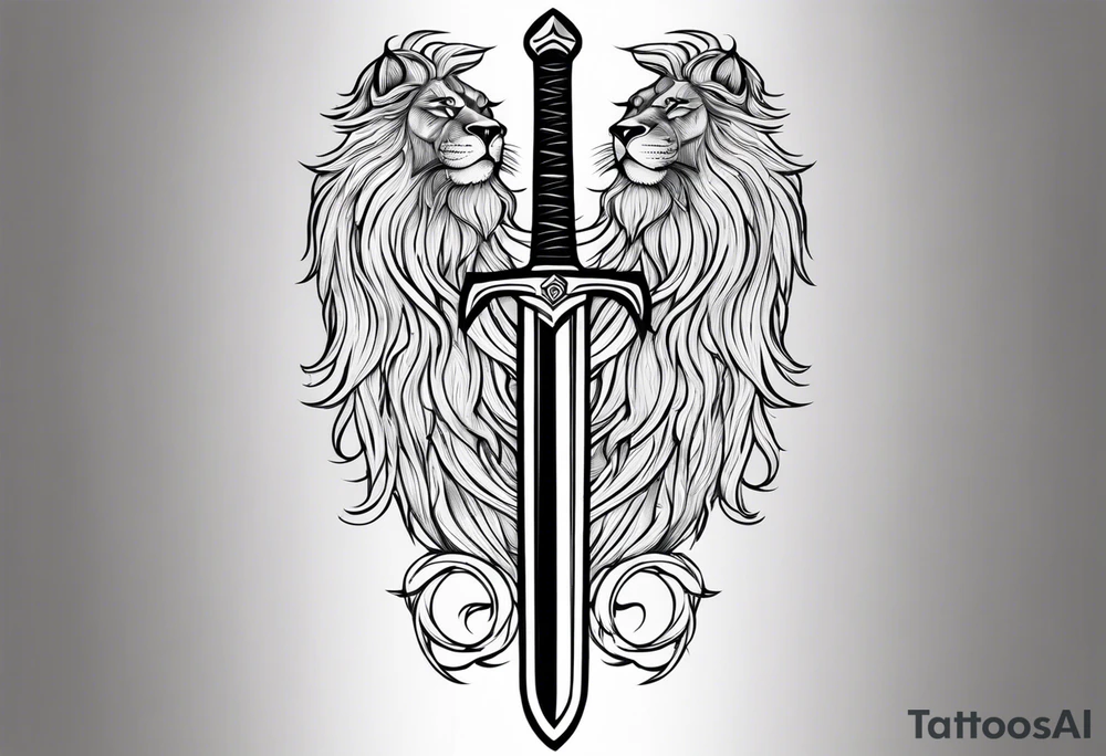 Valhalla lion sword sta tattoo idea