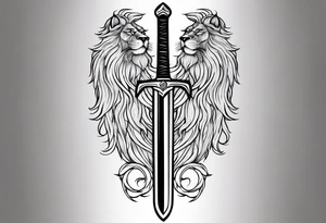 Valhalla lion sword sta tattoo idea
