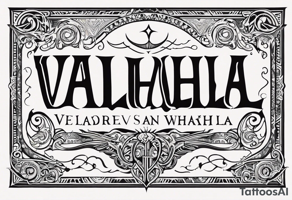 Valhalla tattoo idea