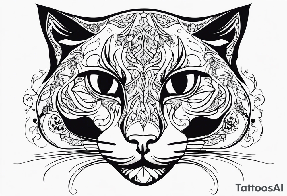 Feline spectre tattoo idea