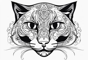 Feline spectre tattoo idea