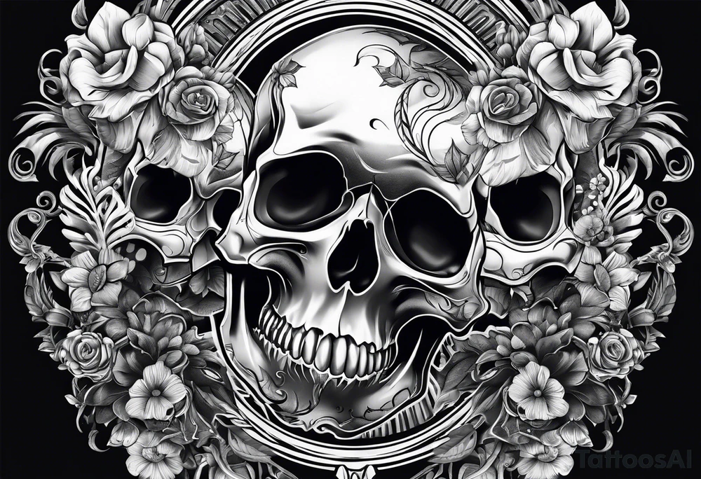 Skulls tattoo idea