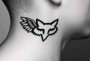 Fox company racing fox logo 
The original
Wrapped in angel wings tattoo idea