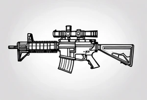 Ar 15 tattoo idea